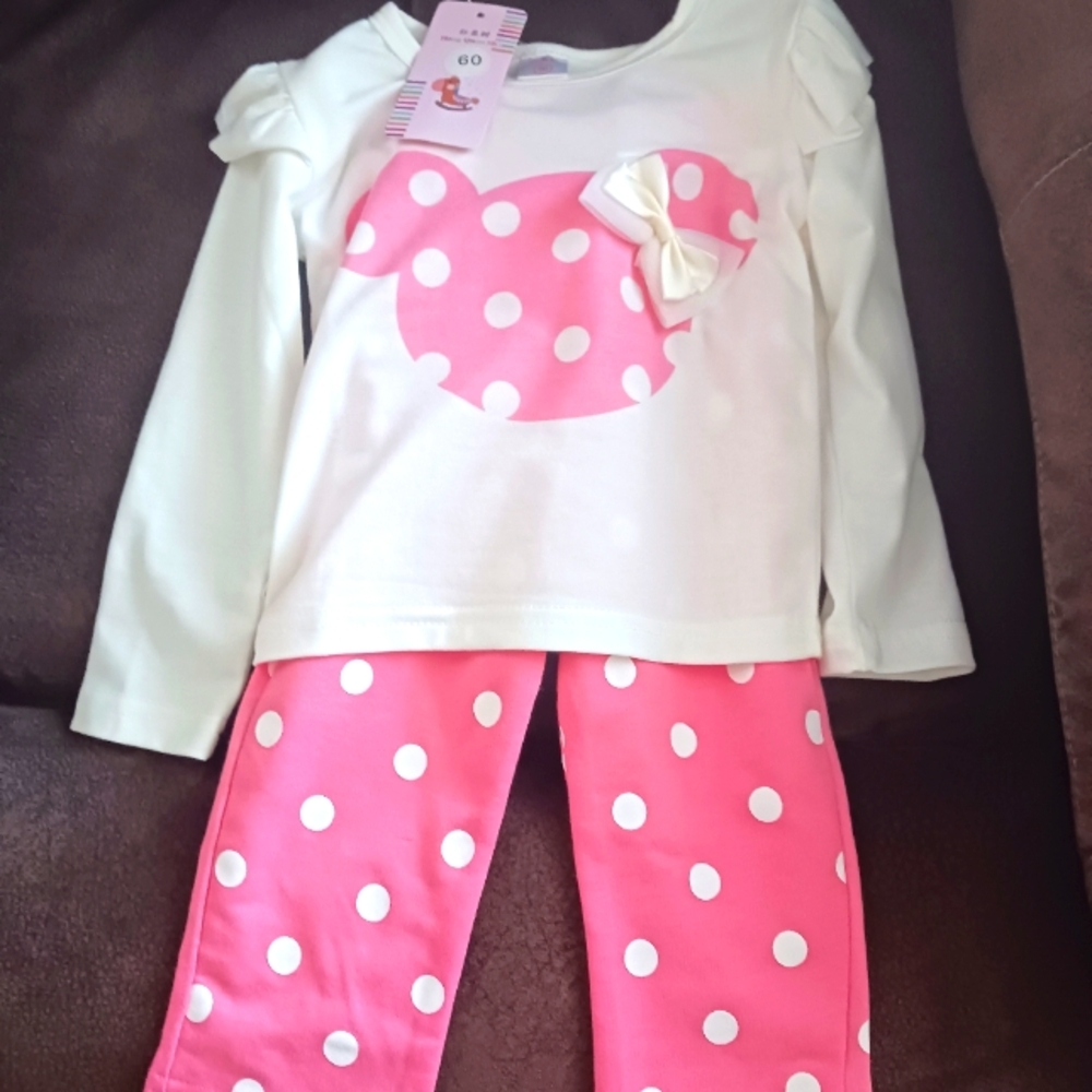 Boutique girls 3-6 months Minnie Mouse set outfit
